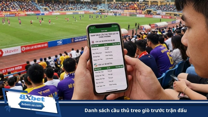 danh sách cầu thủ treo giò trước trận đấu